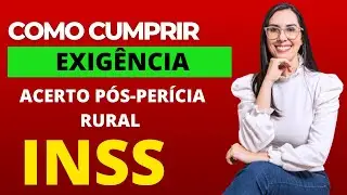 Como cumprir exigência do Acerto pós perícia Rural pelo MEU INSS