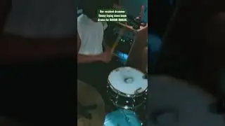 Drummer boi playing some drums. 