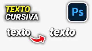 Cómo PONER TEXTO en CURSIVA en Photoshop