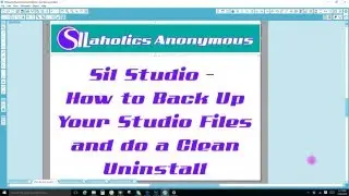 Silhouette Studio - How to do a clean uninstall of the Studio software