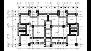 Draw foundation plan in autocad
