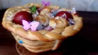 Пасха 2020.ПАСХАЛЬНАЯ КОРЗИНКА для кулича! Домашняя выпечка.