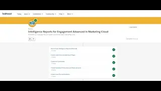 Intelligence Reports for Engagement Advanced in Marketing Cloud #salesforce  #trailhead