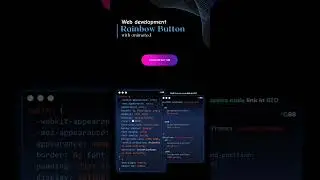 rainbow button with animation in html 