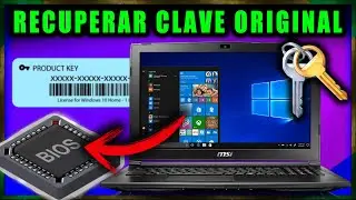 💻 Windows 10 | How to recover your original factory key/license (BIOS) 😯 ✅