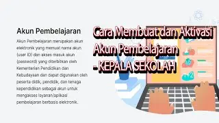 Cara Download dan Aktivasi Akun Pembelajaran Kepala Sekolah