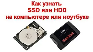 Как узнать SSD или HDD на компьютере или ноутбуке