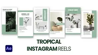 Tropical Instagram Reels After Effects Template Free Download
