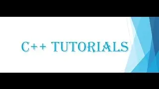 4. CPP Tutorials - Variables