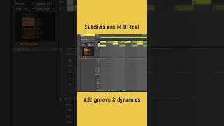 Subdivisions MIDI Tool for #Ableton Live 12 #maxforlive