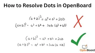 Resolve Dots Issue in OpenBoard