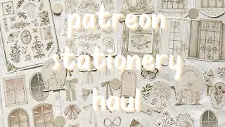 stationery haul | I tried different artists on patreon every month