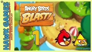 Angry Birds Blast 💥 Level 1 - 3 Stars Walkthrough, No Boosters