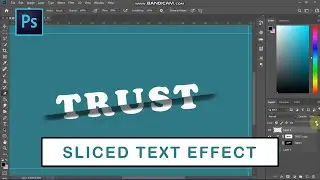 How to Create a Sliced ​​Text Effect in Photoshop