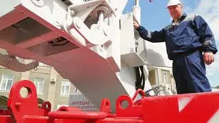 Установка противовесов на автокране Челябинец 