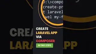 Create Laravel App using composer command in just two steps 