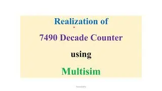 Multisim_7490 4 bit Decade counter