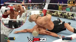 wwe 2k23 great match brock lesnar 