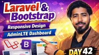 Laravel 12 + Bootstrap Tutorial | AdminLTE Dashboard Setup | Day 42