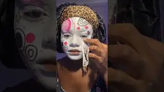 Frutiger Metro Makeup Look!!🎧 #creativemakeup #makeup