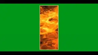 Green Screen Alphabet Fire Letter I