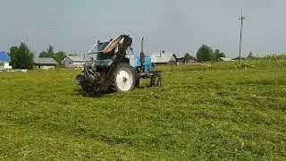 МТЗ-82 и косилка КРН-2. 1 в работе🚜🚜🚜