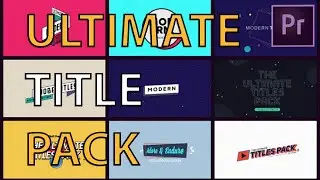 SUPER EASY TITLE ANIMATIONS (Premiere Pro)