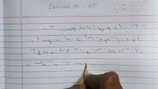 Pitman Shorthand Exercise No 105