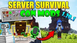 ✅ EL MEJOR SERVIDOR SURVIVAL DE MINECRAFT 1.20 NO PREMIUM | MINECRAFT SERVER CON MODS tipo QSMP