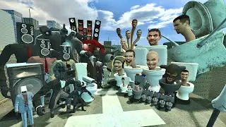 MECHA CAMERA MAN AND SPEAKER MAN BOSSES VS NEW SKIBIDI DOP DOP TOILET BOSSES In Garry's Mod!