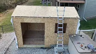 How to build a 10x16 shed Time-Lapse - shed Roof
