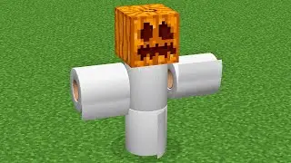 iron golem made of toilet paper