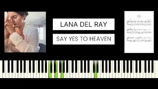 Lana Del Ray - Say Yes To Heaven (BEST PIANO TUTORIAL & COVER
