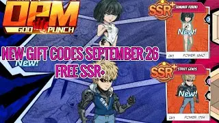 OPM God Punch Codes | New Redeem Code September 26 | One Punch Man Game