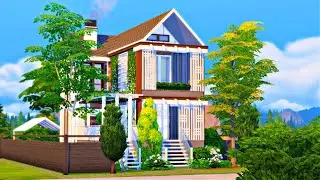 Modern Townhouse || The Sims 4 Speed Build (No CC)