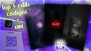 😈 Top 5 edits Phonk XML Free + CODE Qr link in Description // Alight Motion