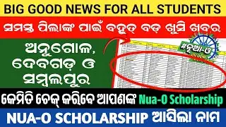 Angul, Debagarh & Sambalpur Nua O Scholarship Name Declaration | Good News Nua O Scholarship 2024