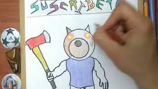 Cómo DIBUJAR y PINTAR a 🐻DOGGY😮 de PIGGY ROBLOX/how to DRAW And PAINT DOGGY from PIGGY ROBLOX