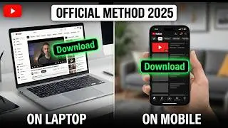 How to Download YouTube Videos on Mobile & Laptop in 2025 | Official Method #youtubevideo  #download
