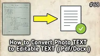 Convert Photo text to Editable Text for documents in PC and Android Both | Hindi