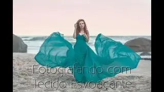 Como fazer foto com Tecido esvoaçante (tecido voando)