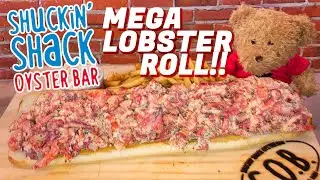 Shuckin' Shack's $150 Mega Lobster Roll Challenge in Wilmington, North Carolina!!