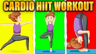 10-Minute Standing Cardio HIIT Workout - Full Body, No Equipment, No Repeats