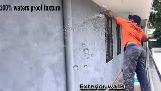 Exposed exterior wall decorating on cement texture||cement texture exterior