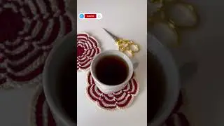 SUPER Easy How to Crochet a Flower Coaster Supla 🌺 Crochet Placemat ideas DIY