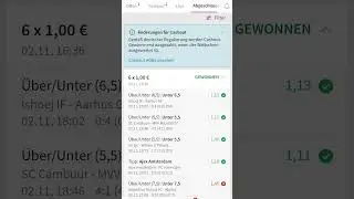 Tipico System gewonnen und neue Wette geöffnet
