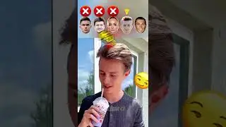Football Players Grimace Shake Drinking Challenge + Ronaldo🥤🟣#ronaldo #maguire #lehmann #shorts