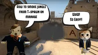 How to Smoke Jungle from T-Spawn on Mirage!!
