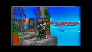 Minecraft Bedwars But I can only use a wooden sword.