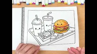 Foodie Coloring Book | #flipthrough | #shorts